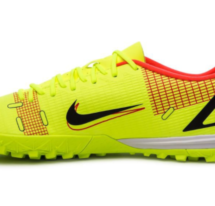 Nike Mercurial Vapor 14 Academy TF Motivation - Jaune Fluo/Rouge – Image 2