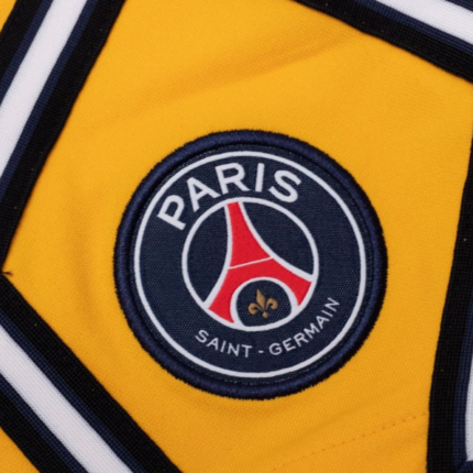 Paris Saint-Germain Domicile Short de Gardien Jordan x PSG 2021/22 - Jaune Doré/Blanc Enfant – Image 4