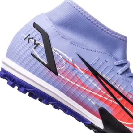 Nike Mercurial Superfly 8 Academy TF KM Flames - Violet/Argenté – Image 3