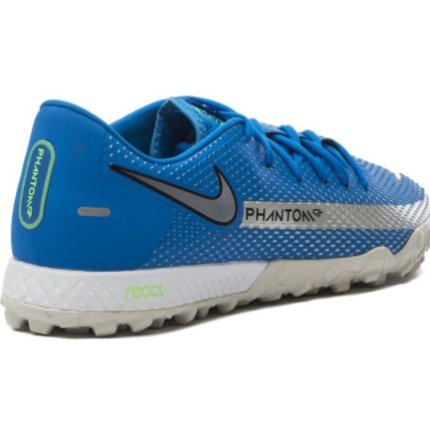 Nike Phantom GT Pro TF Spectrum - Bleu/Argenté/Vert – Image 3