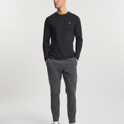 Sweat Sticker Pete Sweat-Shirt Original Penguin En Molleton - Noir – Image 3
