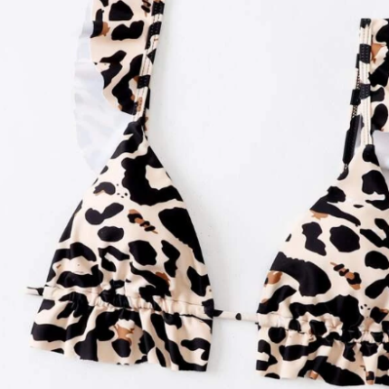 Bikini léopard à volants – Image 4