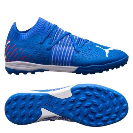 PUMA Future 1.2 Pro Cage TT Faster Football - Bleu/Blanc