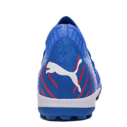 PUMA Future 1.2 Pro Cage TT Faster Football - Bleu/Blanc – Image 3