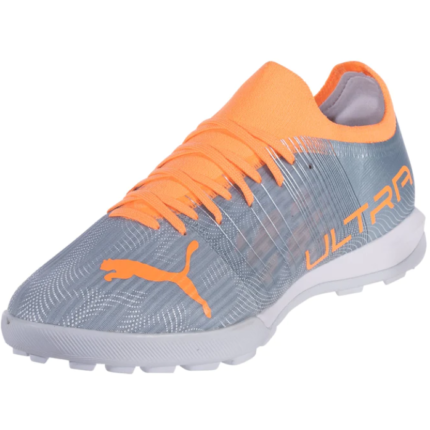 Puma Ultra 3.4 TT Artificial Turf Soccer Shoes - Grey-Citrus – Image 4